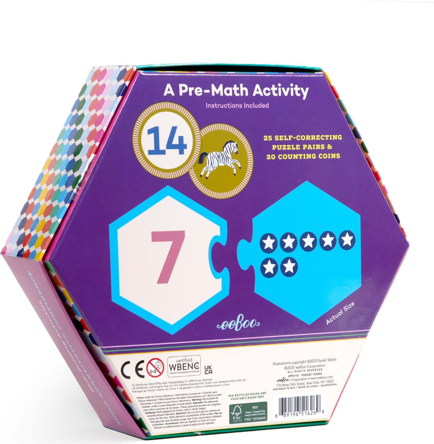 Numbers Hexagon Puzzle Pair – Stevenson's Toys & Games