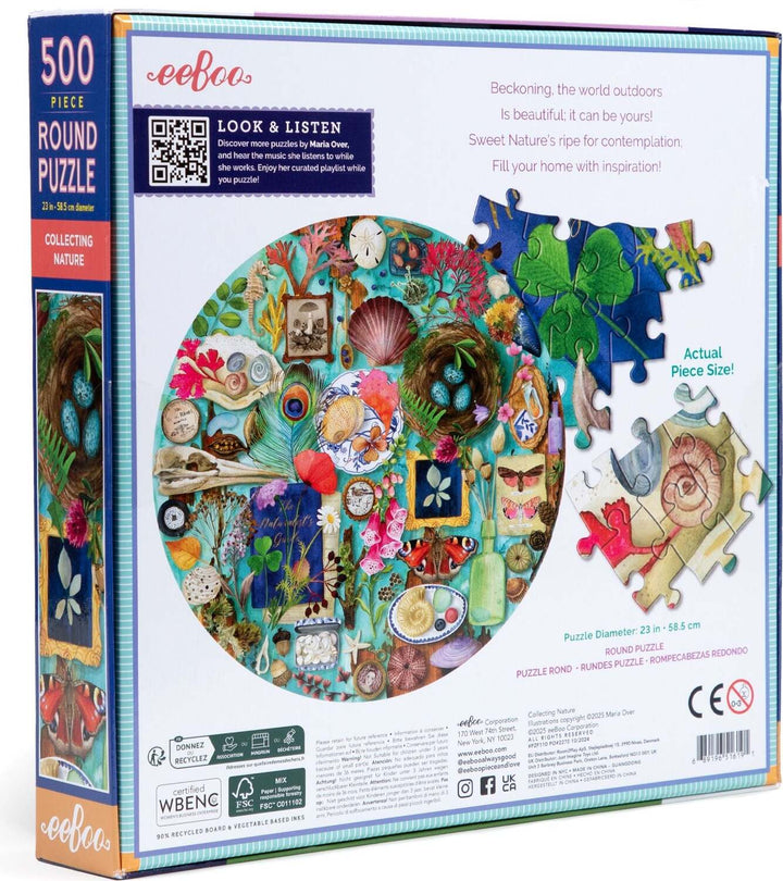 Collecting Nature (500 piece round puzzles)