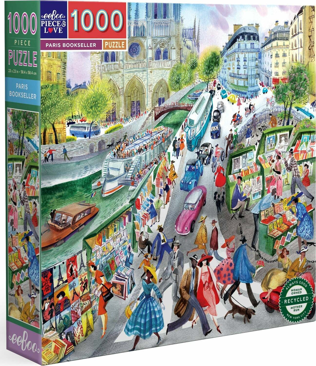 Paris Bookseller 1000 Piece Puzzle