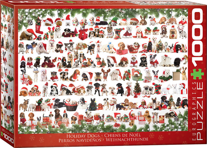 Holiday Dogs 1000-Piece Puzzle 