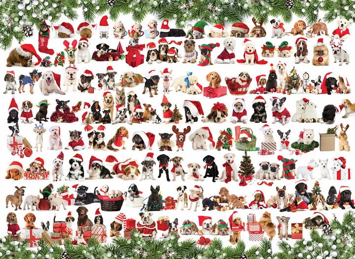 Holiday Dogs 1000-Piece Puzzle 