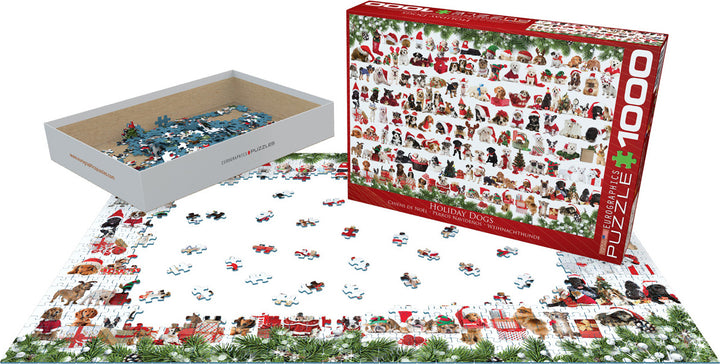 Holiday Dogs 1000-Piece Puzzle 