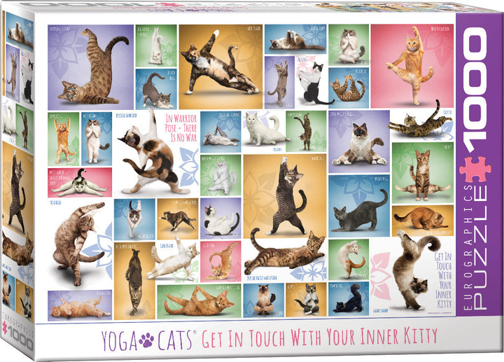 Yoga Cats 1000-Piece Puzzle 