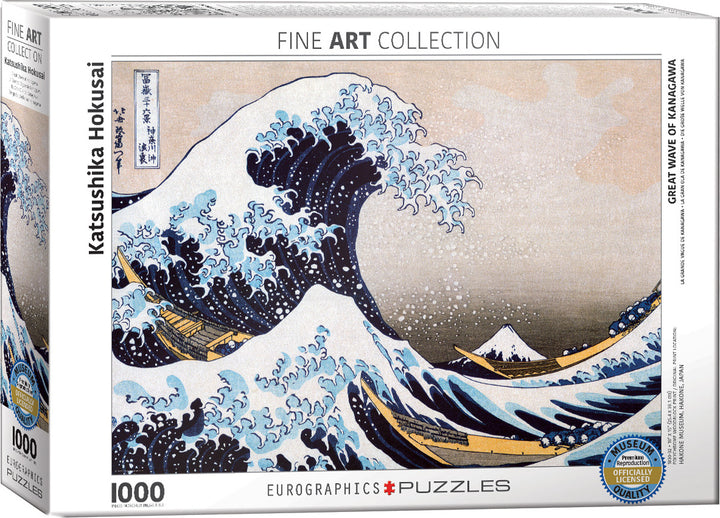 Great Wave of Kanagawa by Katsushika Hokusai 1000-Piece Puzzle 