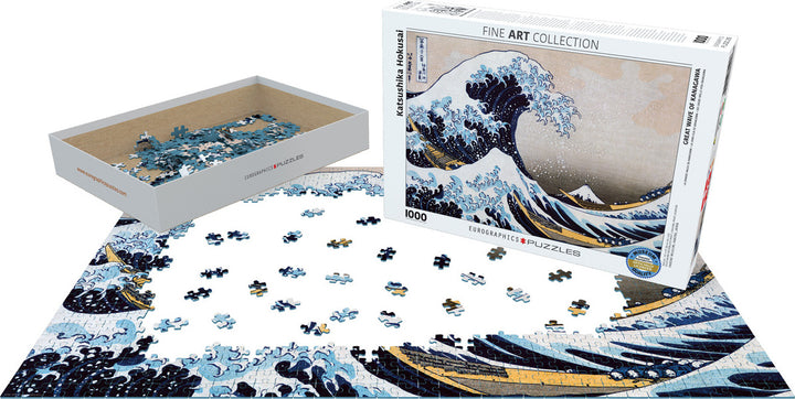 Great Wave of Kanagawa by Katsushika Hokusai 1000-Piece Puzzle 