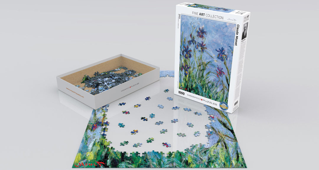 Irises (Detail) by Claude Monet 1000-Piece Puzzle 