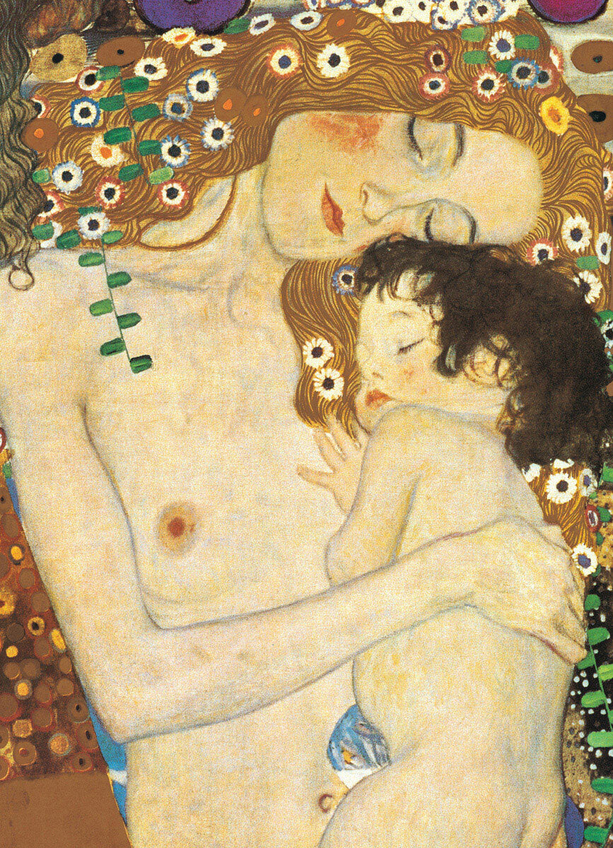 Mother and Child (Detail) by Gustav Klimt 1000-Piece Puzzle