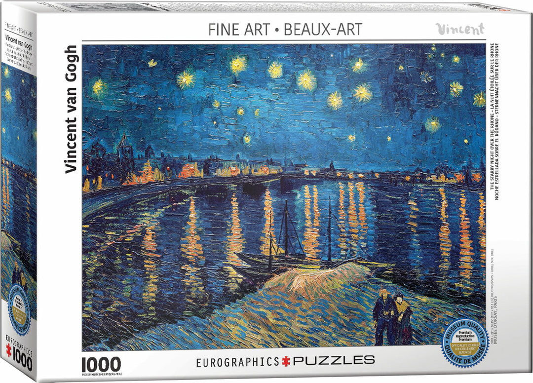 The Starry Night Over The Rhone by Vincent Van Gogh 1000-Piece Puzzle