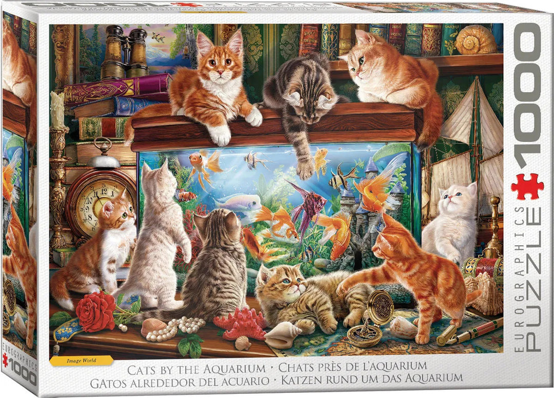 Cats by the Aquarium by Image World 1000-Piece Puzzle