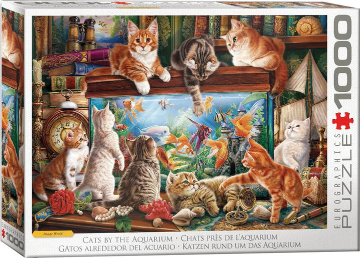 Cats by the Aquarium by Image World 1000-Piece Puzzle
