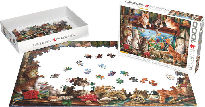 Cats by the Aquarium by Image World 1000-Piece Puzzle
