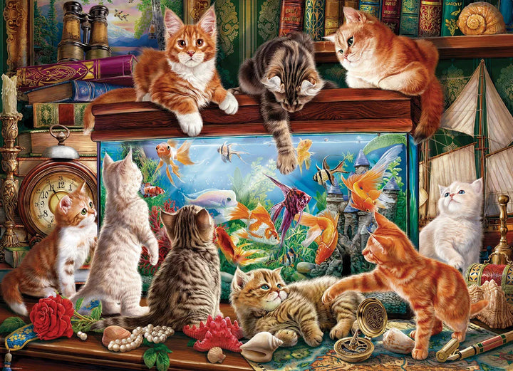 Cats by the Aquarium by Image World 1000-Piece Puzzle