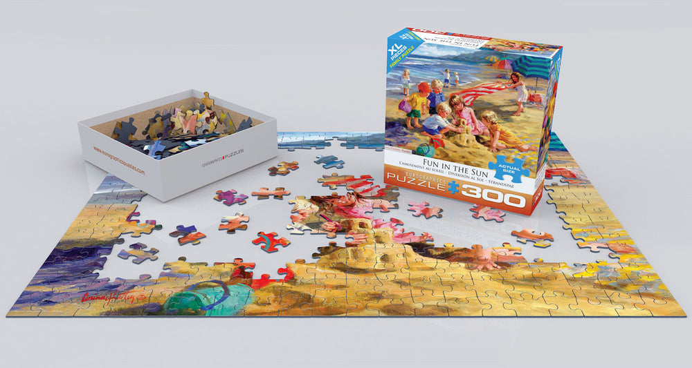 Fun in the Sun by Corinne Hartley 300-Piece Puzzle (Small box) 