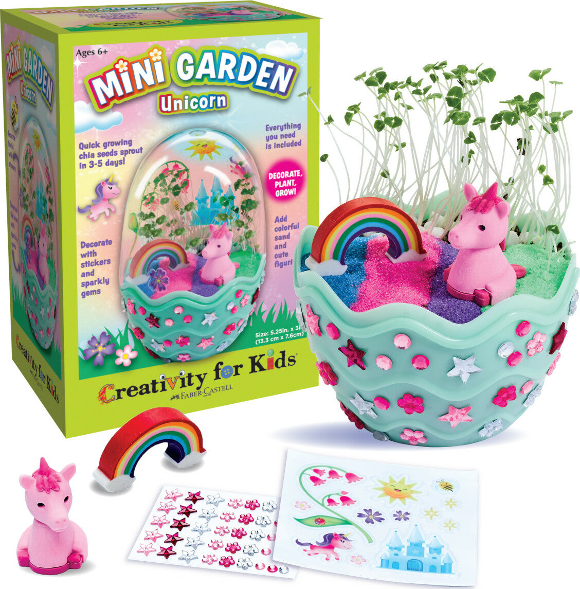 ユニコーンミラー&ミニチャームセット+ スウィーティーミニチャーム3点 Mini Garden – Unicorn – Stevenson's Toys & Games