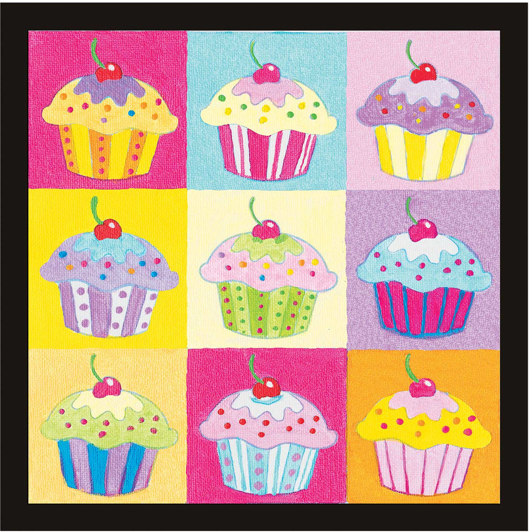 Paint By Number Cupcake Pop-Art