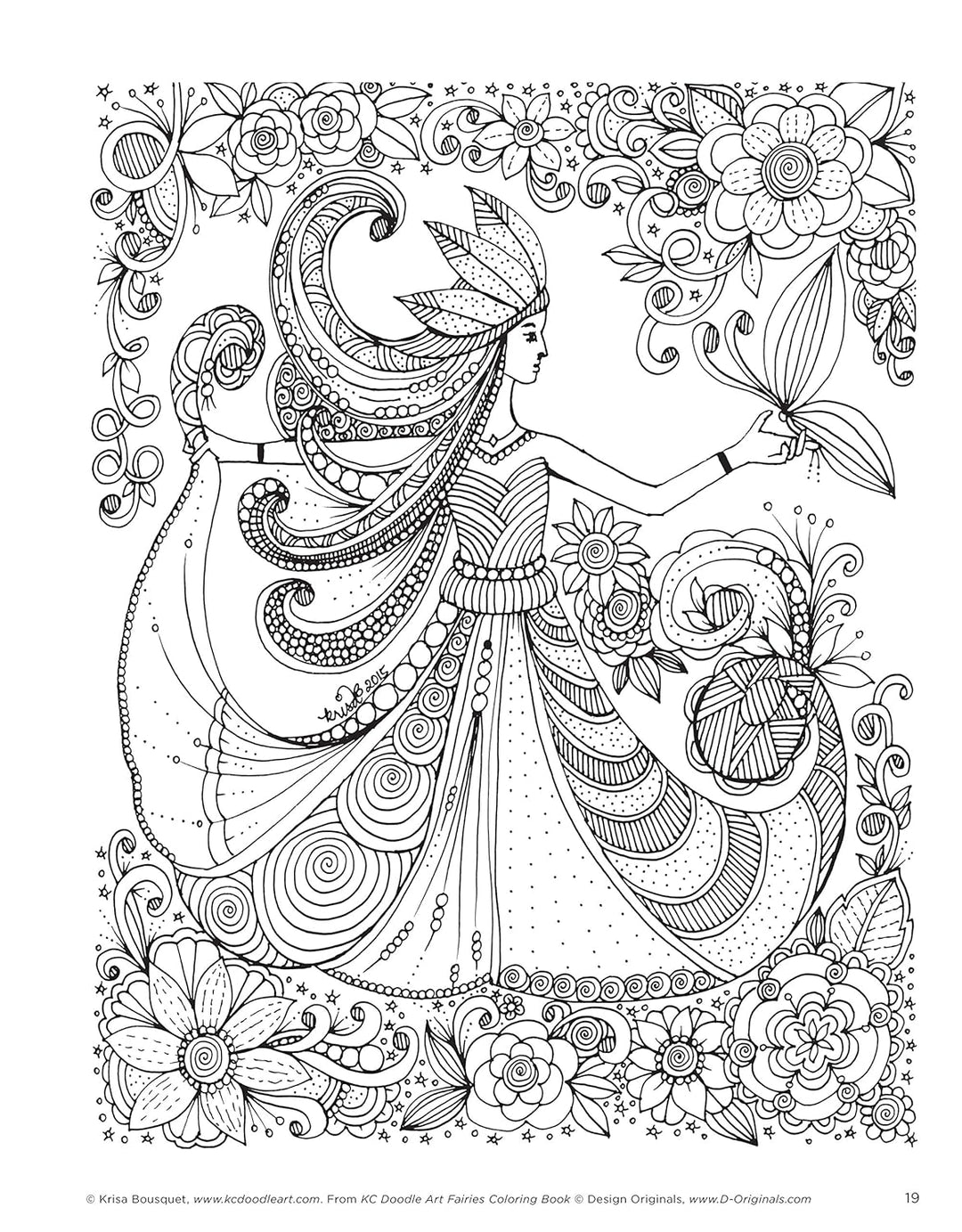 Fairies Coloring Book