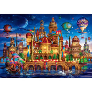 Fantasy Palace 500 PC Wooden Puzzle