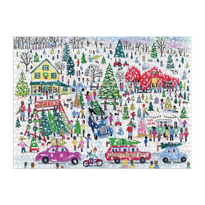 A Day At The Christmas Tree Farm 1000 PC