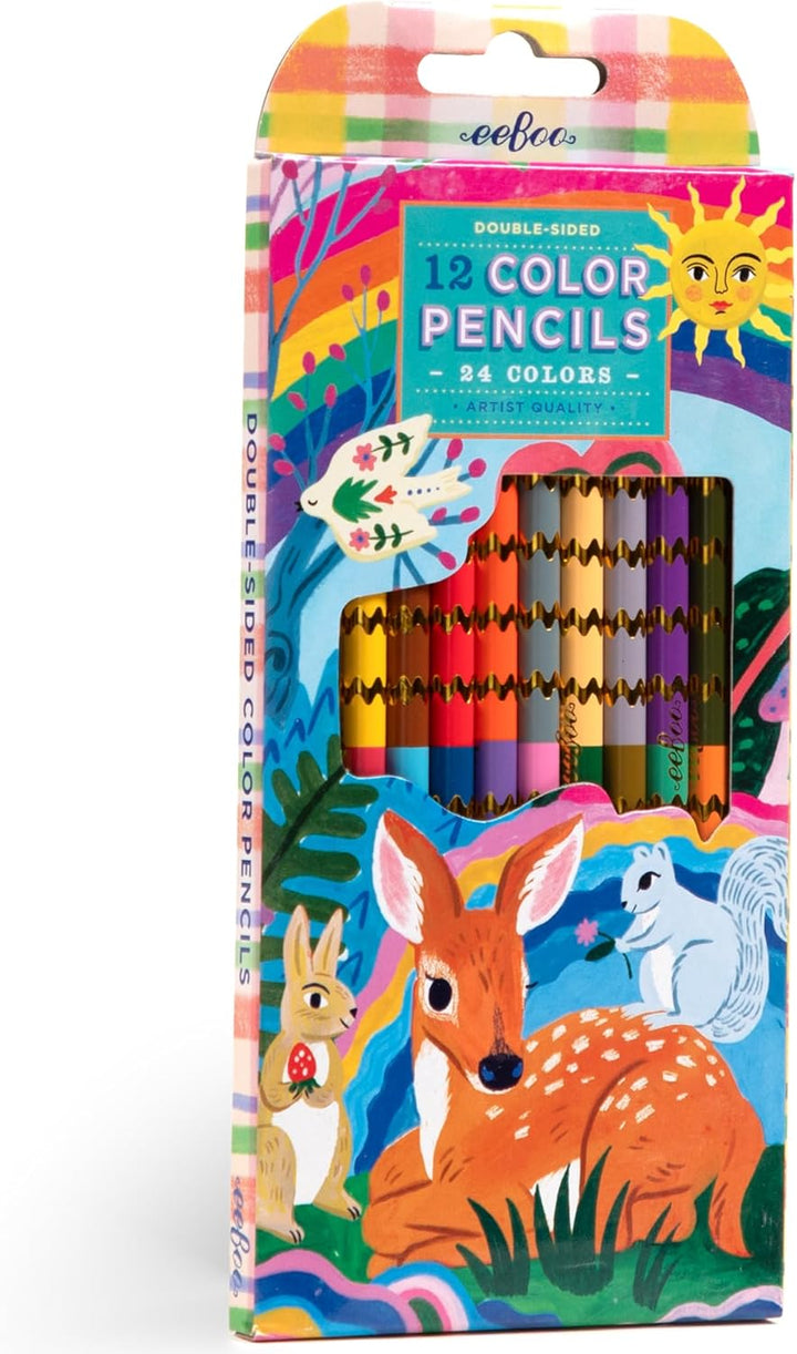 Fawn & Sun 12 Double Sided Pencils