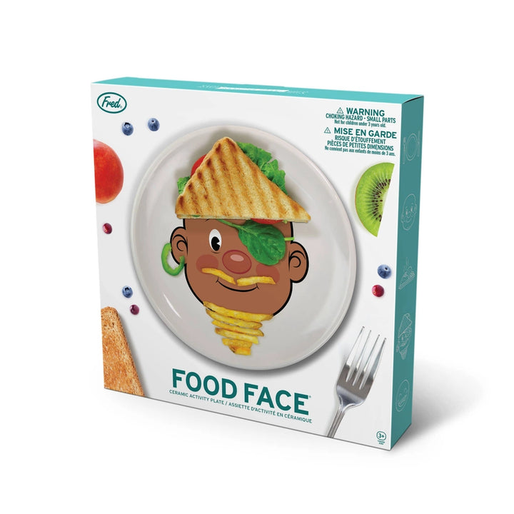 Food Face Plate Brown