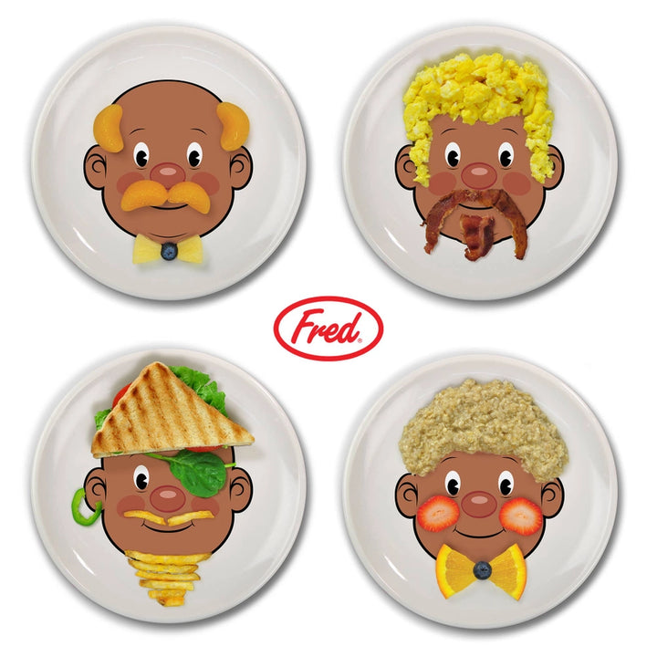 Food Face Plate Brown