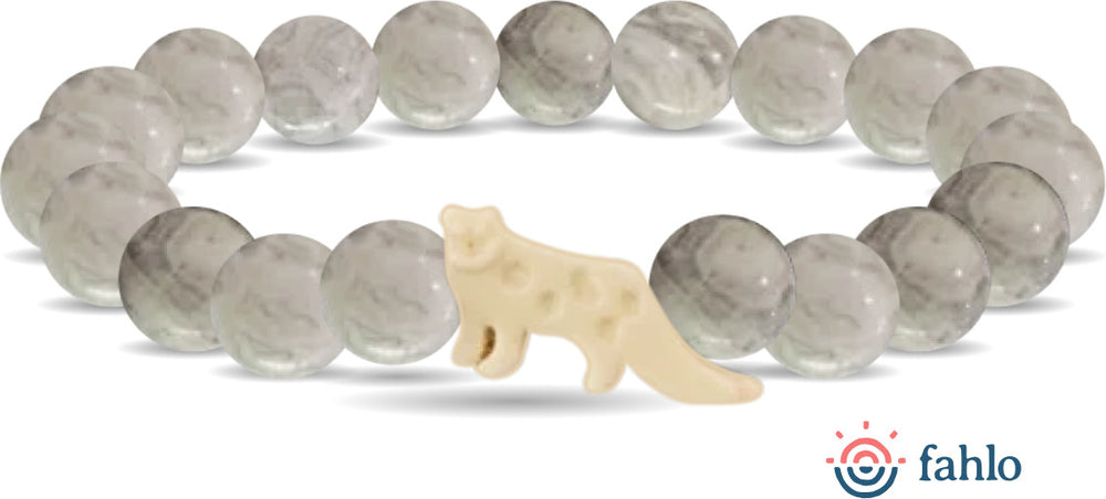 Fahlo Snow Leopard Tracking Bracelet (Grey)