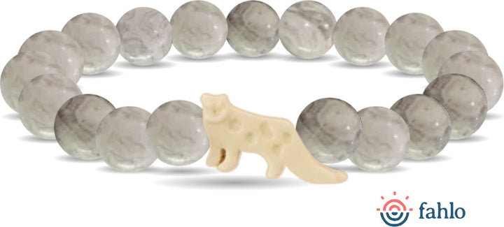 Fahlo Snow Leopard Tracking Bracelet (Grey)
