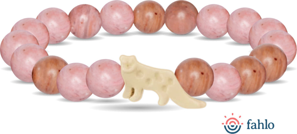 Fahlo Snow Leopard Tracking Bracelet (Pink)