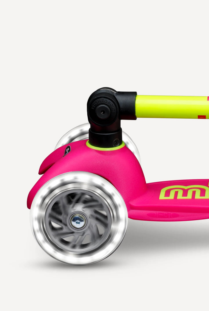Mini Flamingo Pink Led Foldable Scooter