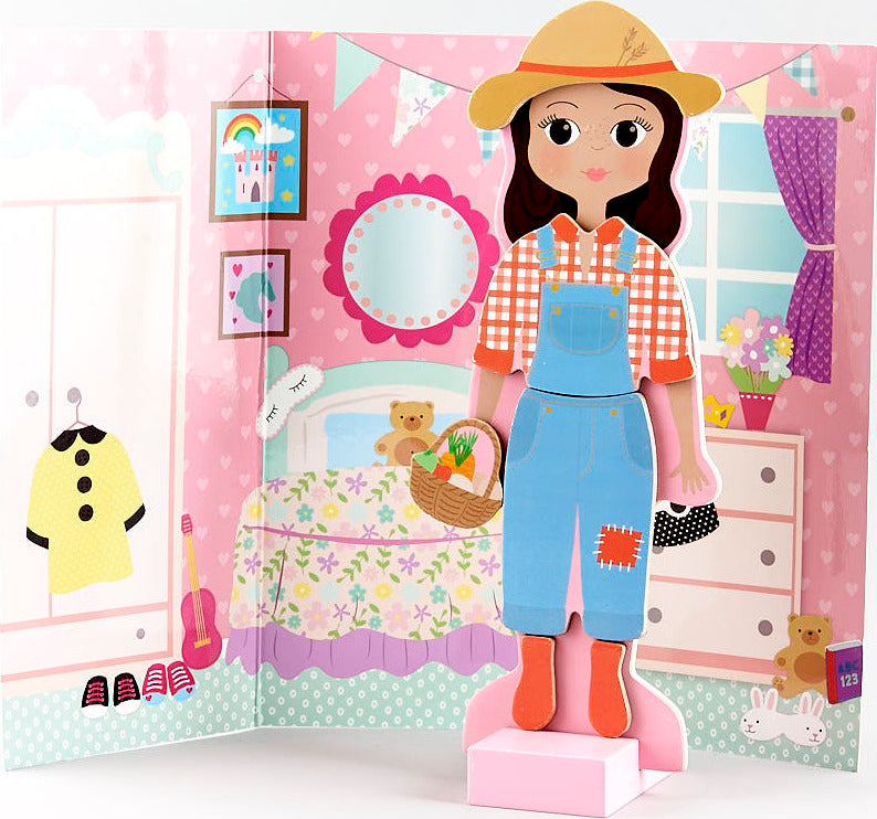 princess sofia magnetic dress up Disney Jr Princess Sofia First Magnetic Dress Up Doll 25 Clothes Wood Storage