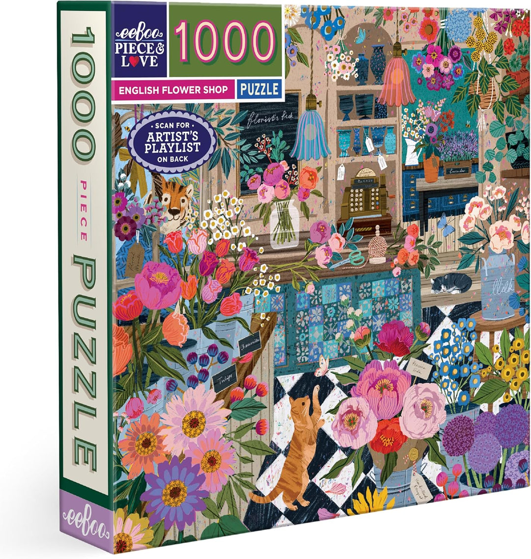 English Flower Shop Puzzle 1000