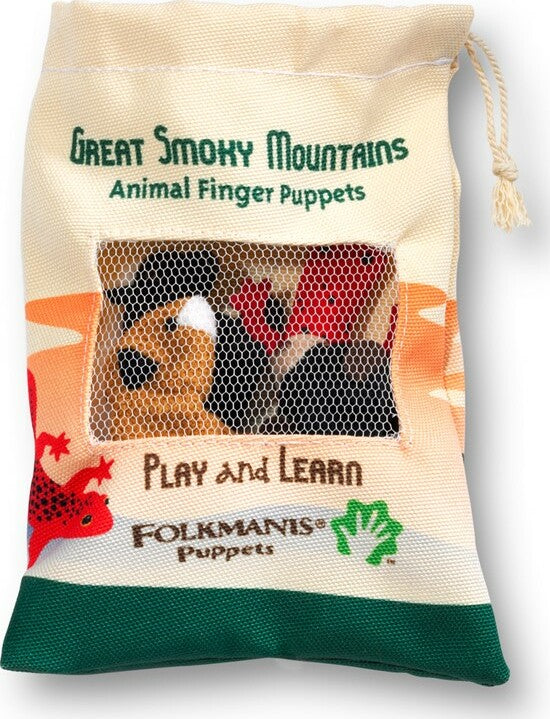 Great Smoky Mountain Animal Set Finger Puppet