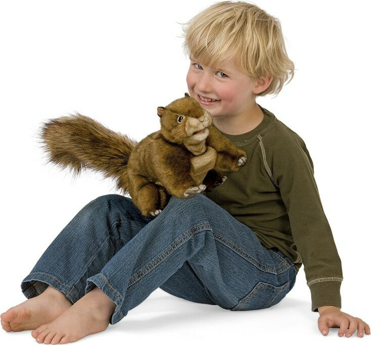 Squirrel, Red Hand Puppet
