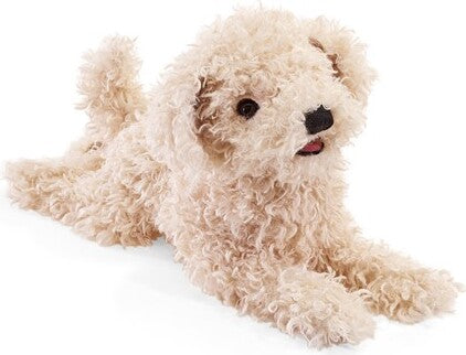 White Poodle Puppy Hand Puppet