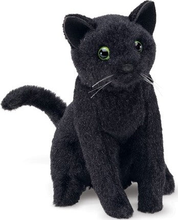 Black Mini Cat Finger Puppet