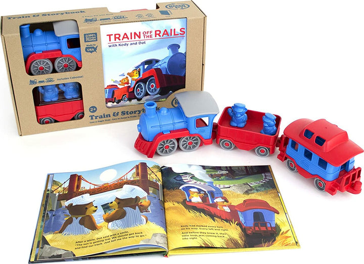 Green Toys Train and Book Set