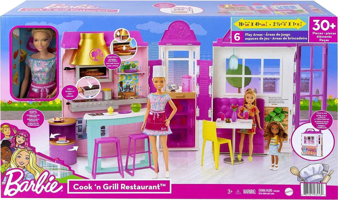 Barbie Cook ‘N Grill Restaurant Doll And Playset
