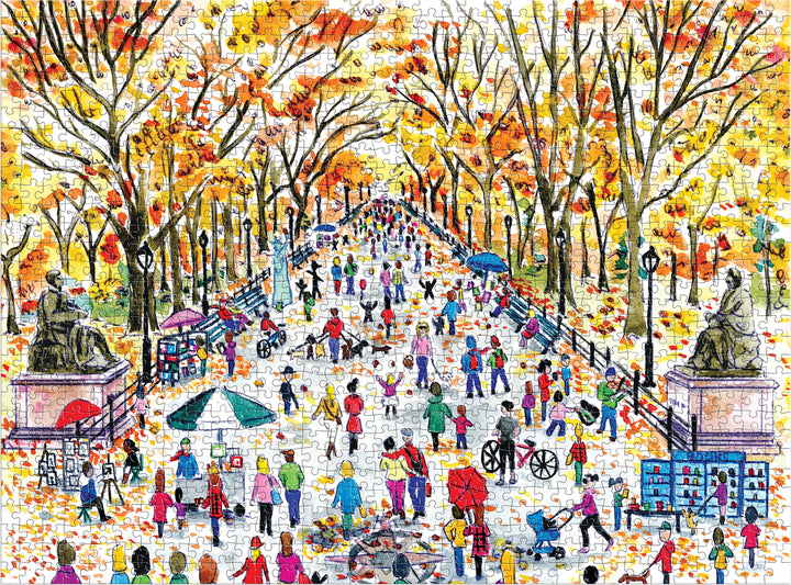 Michael Storrings Fall in Central Park 1000 Piece Puzzle