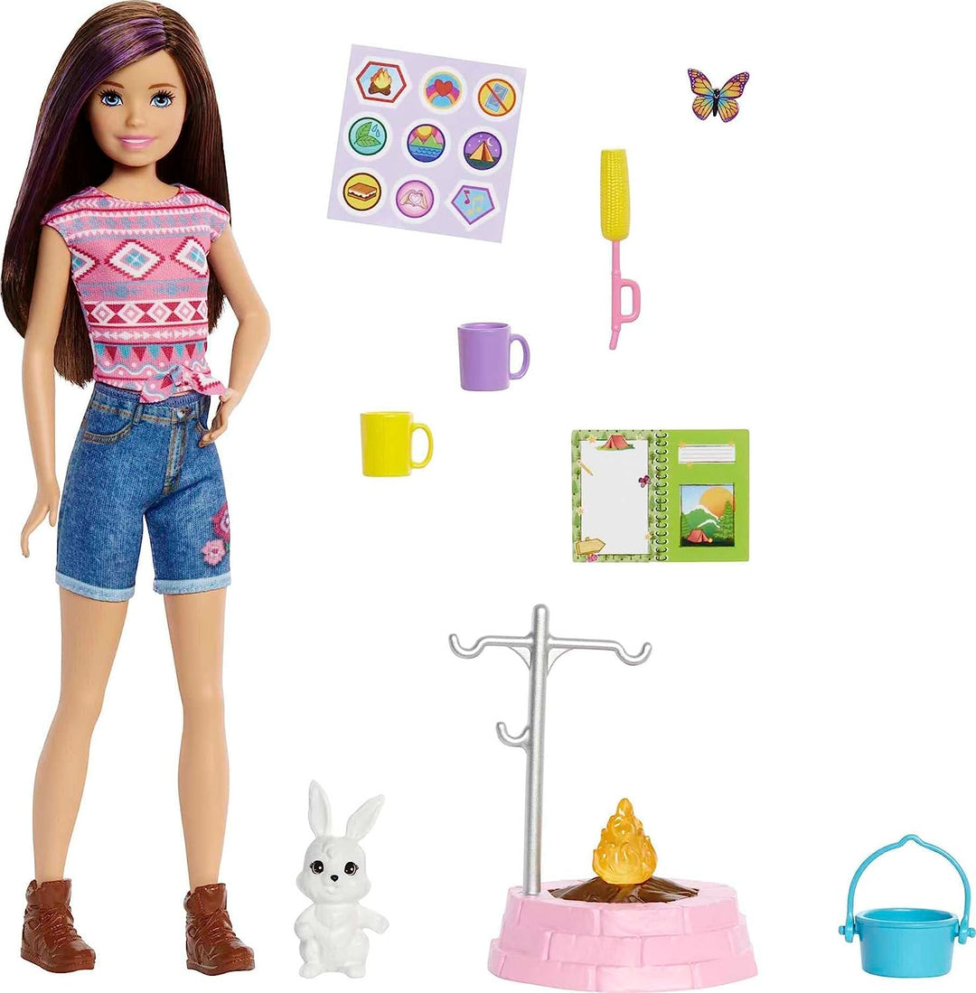 Barbie Skipper Camping Set with Pet