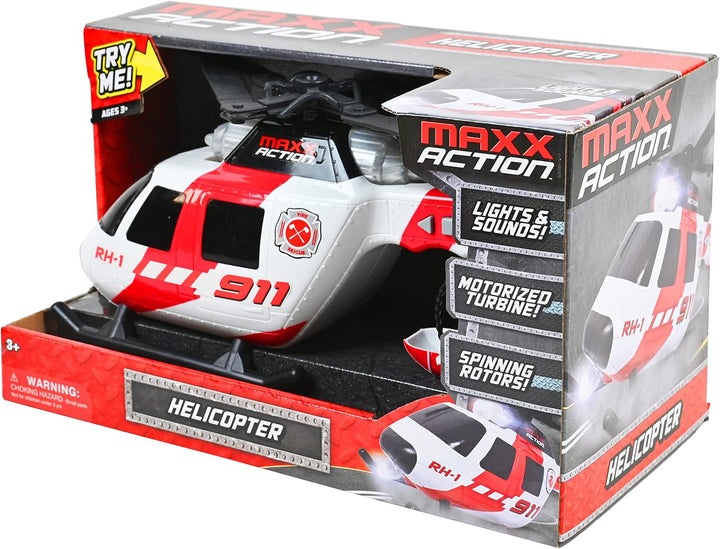 Motorized Rescue Helicopter 12In