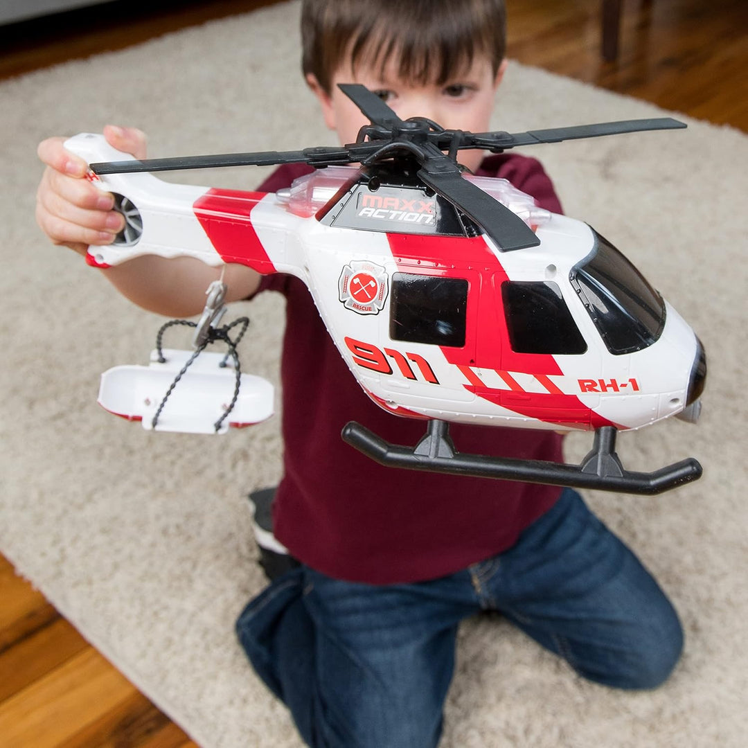 Motorized Rescue Helicopter 12In