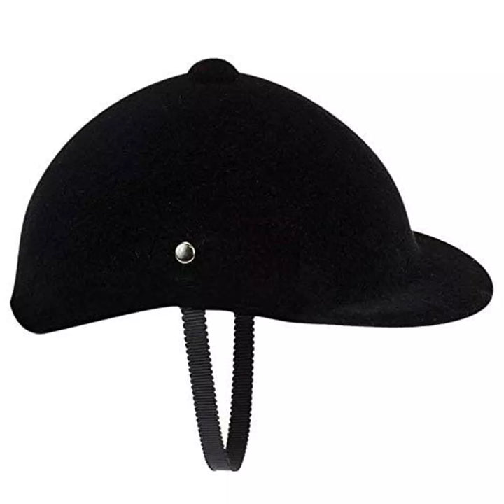 Black Velvet Riding Helmet for 18" Doll