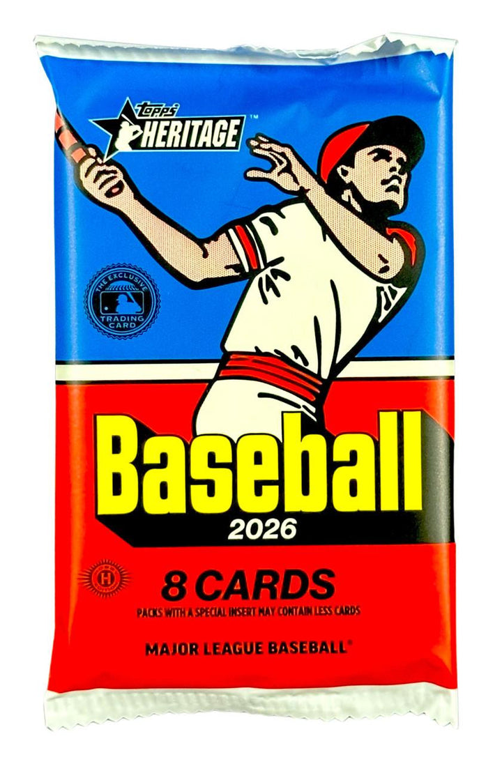 2026 Topps Heritage Baseball 8 Card Pack Individual