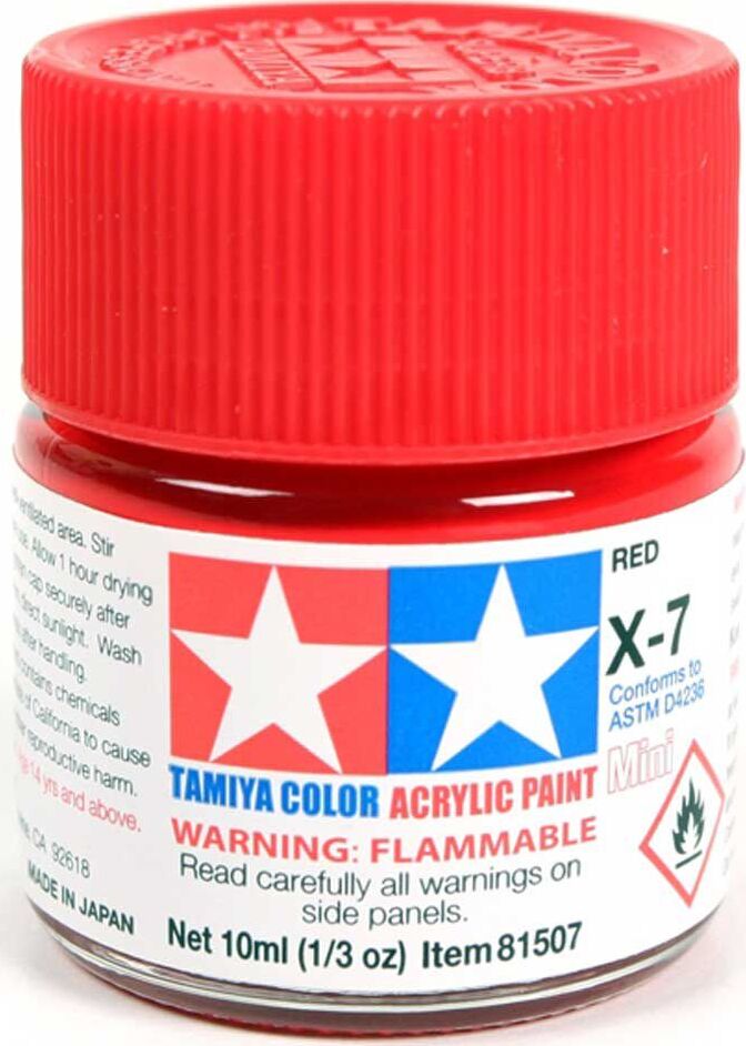 Acrylic Mini X7, Red