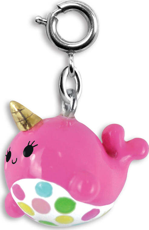 Pink Narwhal Charm