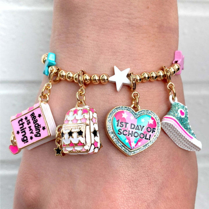 Gold Bead Multi Star Stretch Bracelet