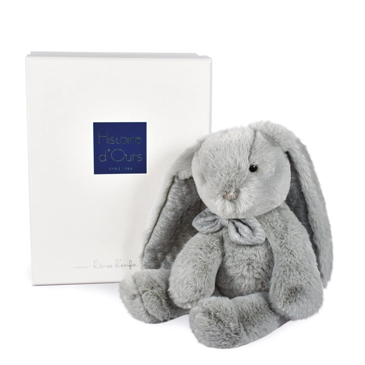 Preppy Chic Pearl Grey Bunny 15.7"