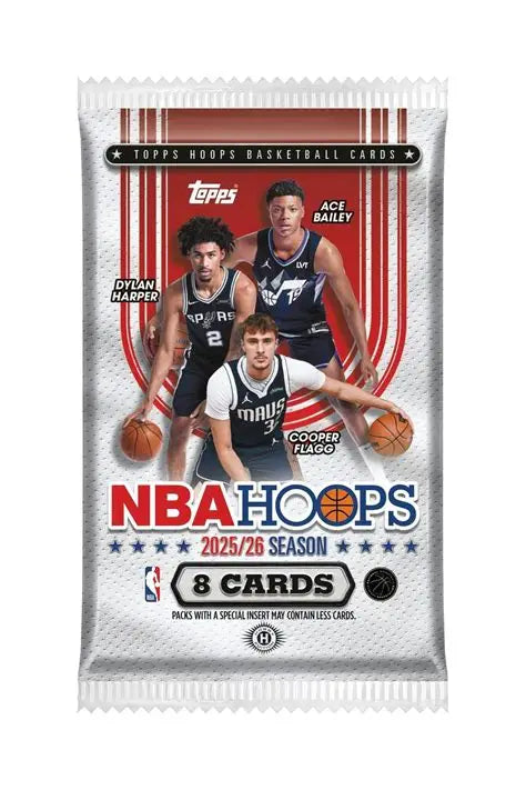 2025/2026 Hoops Basketball Fanatics 8 Card Pack Individual