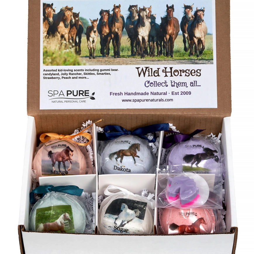 6 Horse Bath Bombs Gift Set