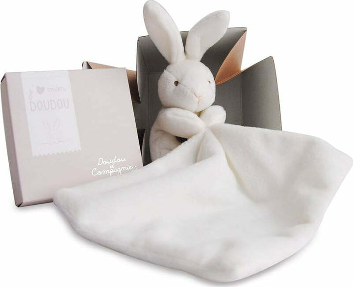 Doudou et Compagnie Plush Bunny with Doudou in Flower Box